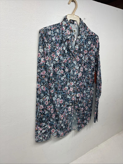 New Women’s Dickson Jenkins Multicolor Long Sleeve Pearl Snap Size 30 KK-1