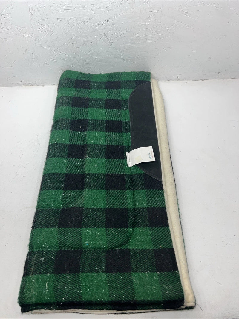 New Green Plaid Wool Saddle Pad 31x31 #9612 Pad-2