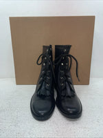 New Kids Black Lace Up American West Cowboy Boots. 3120 3.5 3 1/2 D. 24-141