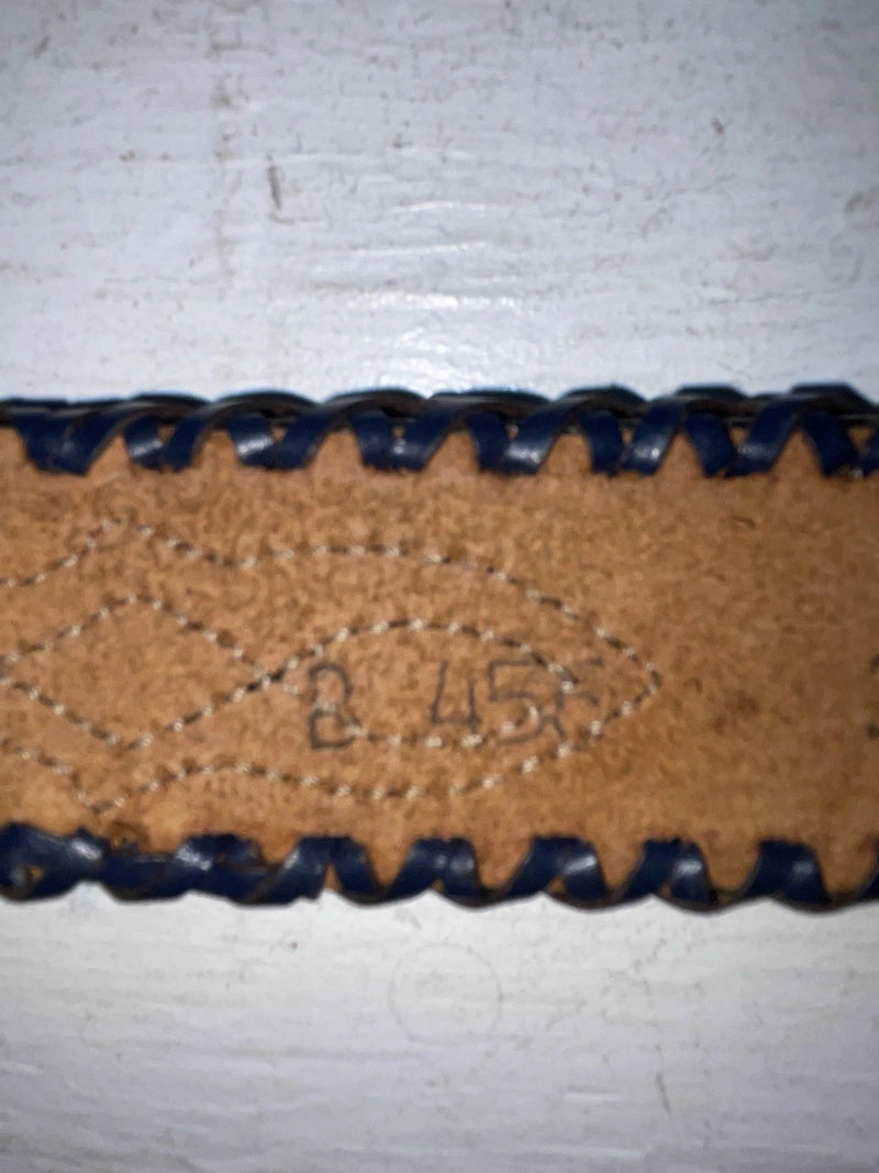 New Blue Genuine Leather Nocona Weaved 28” Belt #B456 NN-71