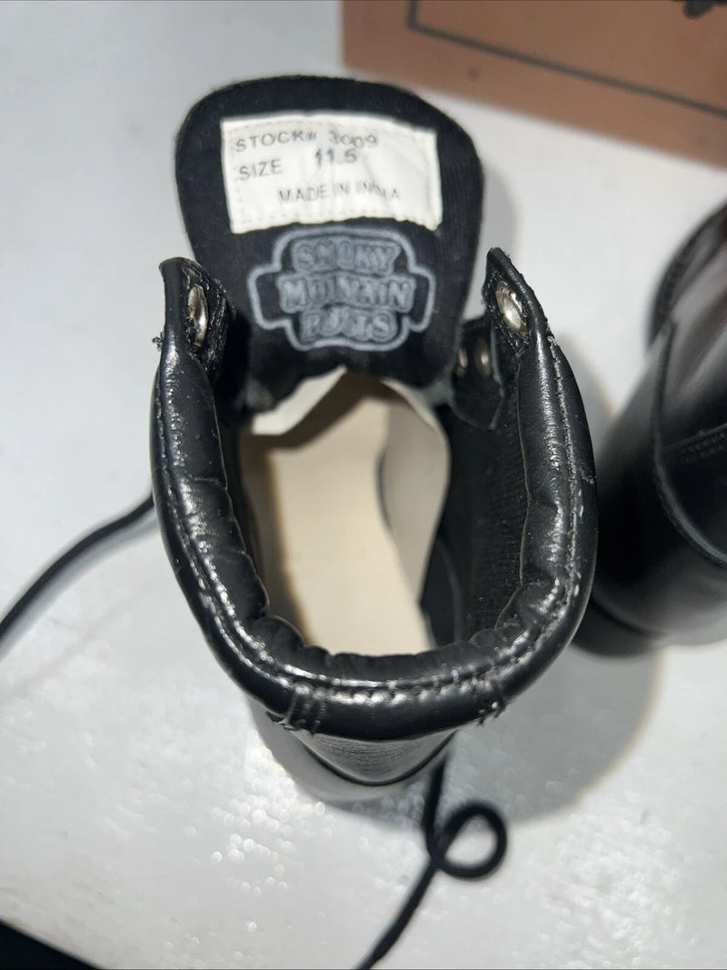 New Children’s Black Lace Up Smoky Mountain Boots. 3009C 11.5 11 1/2. 24-119