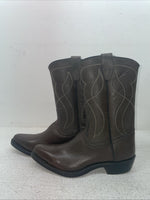 New Youth Brown Texas Brand Cowboy Boots. 4211 5 D. 2-139