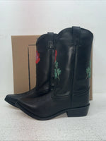 New Youth Black Smoky Mountain Cowboy Boots. 3688 Y 4.5 4 1/2. 22-116