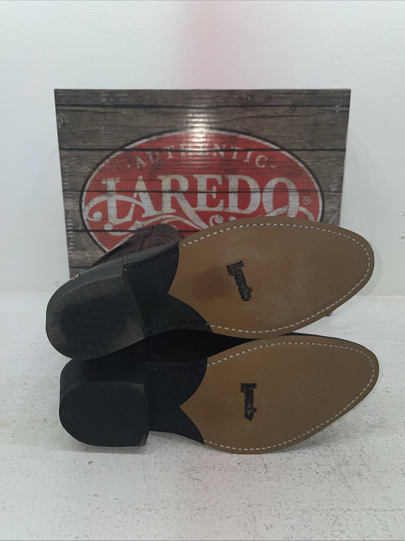 New Men’s Brown Laredo Cowboy Boots. 68082 9 E W. 3-72