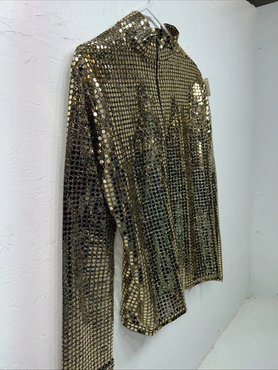 New Women’s 1849 Authentic Ranchwear Gold Show Shirt Large RR-13