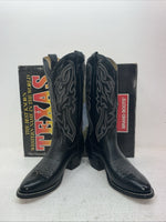 New Men’s Black Texas Brand Cowboy Boots. 7800 8.5 8 1/2 D. 3-119