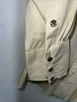 New Men’s Yellow Circle S Pearl Snap Long Sleeve Shirt 15x32 M P-33