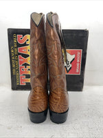 New Men’s Brown Texas Brand Cowboy Boots. 1081 9.5 9 1/2 D. 4-69