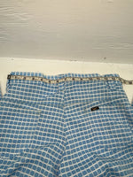 New Vintage Blue Checkered Lee Polyester Pants #2652644 ZZ-46