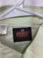 New Women’s Western Shirt Green Plaid Long Sleeve Pearl Snap 16 XL CC-94