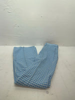 New Vintage Blue Checkered Lee Polyester Pants #2652644 ZZ-46