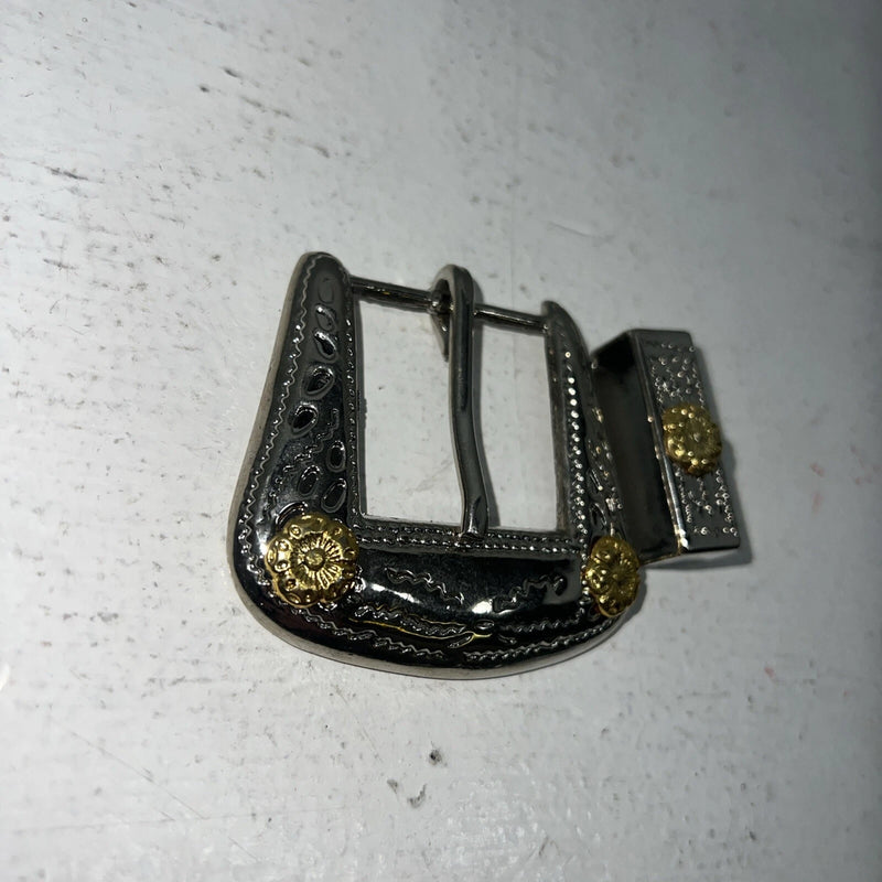 New Women’s Gold Silver Belt Loop And Buckle. 050586 A-127