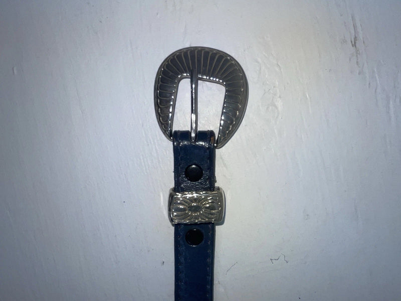 New Blue Genuine Leather 34” Belt NN-105
