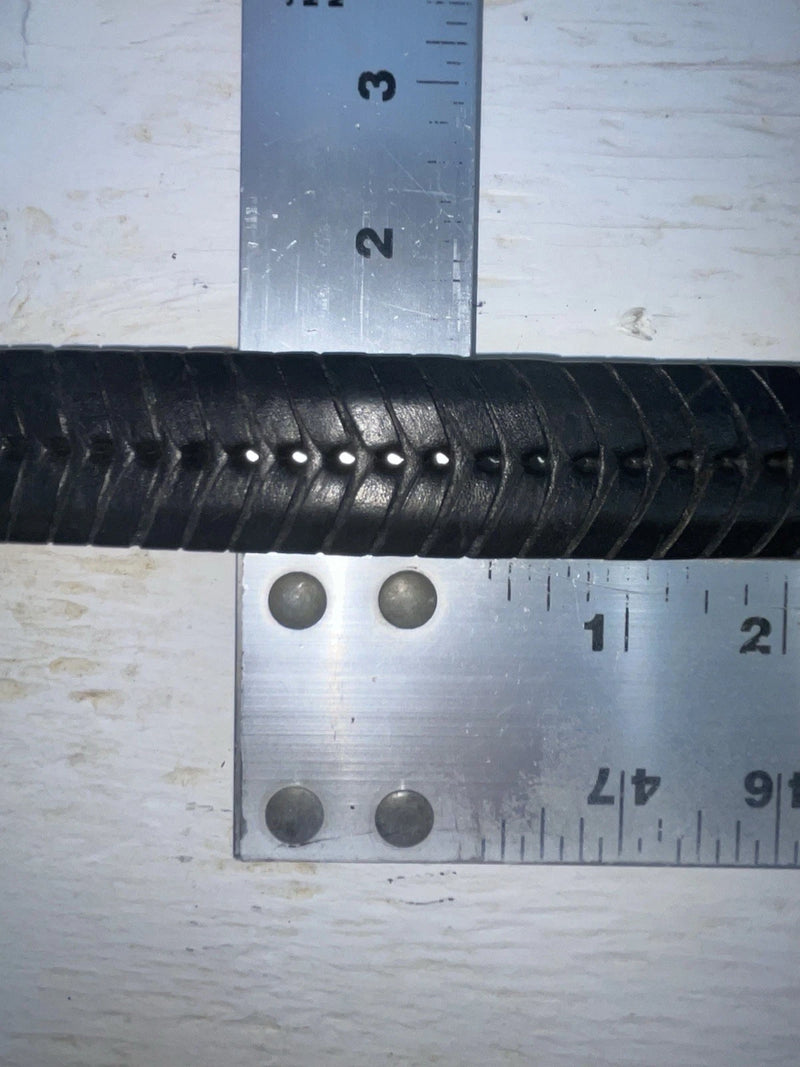 New Black Genuine Leather Weaved 36” Belt #110 Z-109