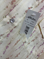 New Women’s White Horse Yellow Floral Long Sleeve Floral Small DD-96