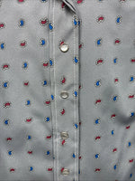New Women’s Dickson Jenkins Greg Design Long Sleeve Pearl Snap Size 34 MM-29