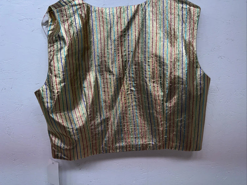 New Women’s Congress Classics Gold Rainbow Strip Vest #02013 XL WW-41