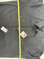 New Men’s ELY Cattleman Black Long Sleeve Pearl Snap 16.5 X 36 Large AA-5 
