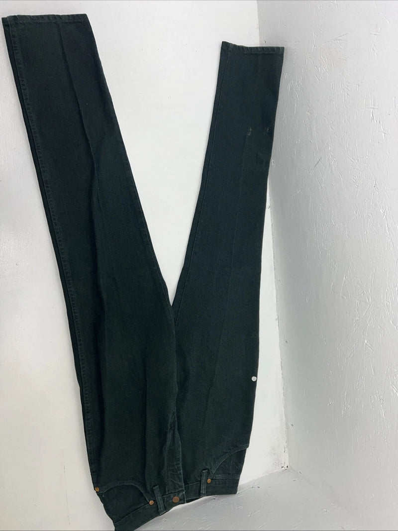 New Women’s Cowboy Cut Green Wrangler Denim Jeans. 10x34 I-7