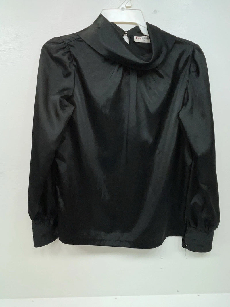 New Women’s Black Fire Islander Long Sleeve Shirt M #17463 3B-23