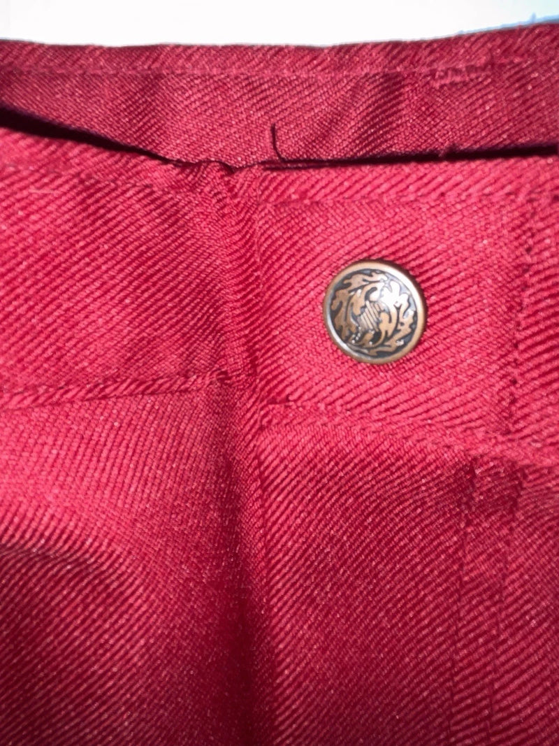 New Vintage Red Dickson Jenkins Polyester Pants #5534 3A-45