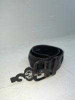 New Black Genuine Leather M & F Weaved And Pendent 24” Belt #3241001 NN-69