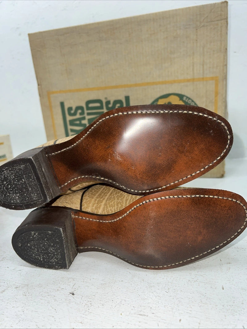New Women’s Brown Texas Brand Cowboy Boots. 4685 7 M. 18-90
