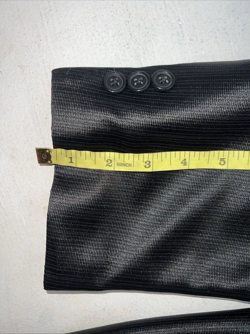 New Men’s Circle S Black Suit Jacket 46R #CC5091 S-607