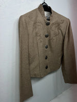 New Women’s Longhorn Brown Short Jacket Medium #5834 CC-605