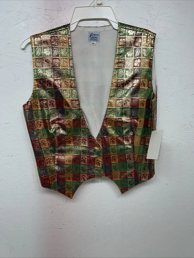 New Women’s Congress Classics Multicolor Western Show Vest Medium #0204 E-600