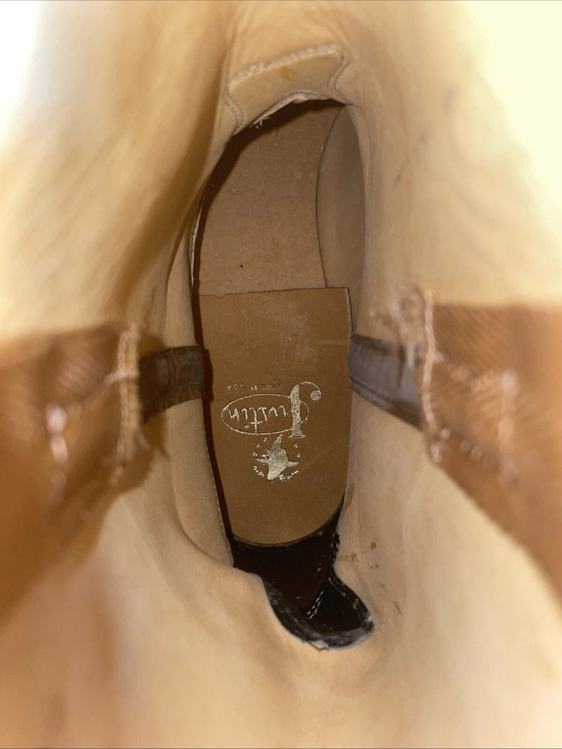 New Women’s Black Justin Cowboy Boots. 3700 13 A A. 15-63