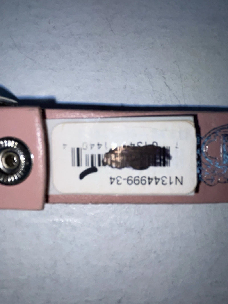 New Pink Genuine Leather Nocona Silver Bling 34” Belt #N1344999 Z-89