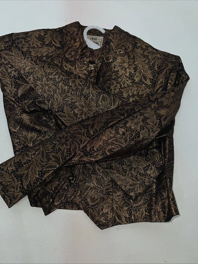 New Women’s Gold 1849 Authentic Ranchwear Western Show Jacket L #2750 UU-50