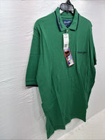 New Men’s Wrangler Green Short Sleeve Polo Shirt Large CC-65