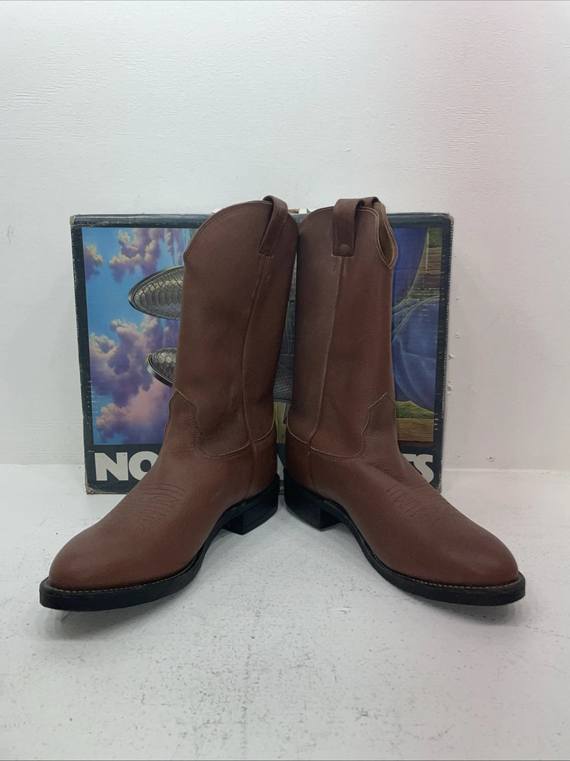 New Men’s Brown Nocona Cowboy Boots. 73268 10 3 E. 6-82