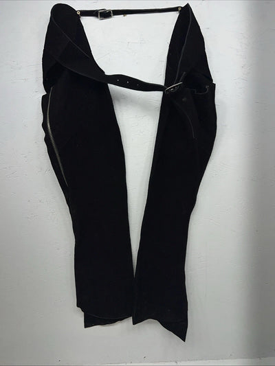 NOS Youth Black Show Chaps Adjustable Waist 42” N-34