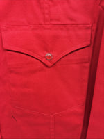 New Men’s Western Express Jean Red long Sleeve Pearl Snap XL T-23