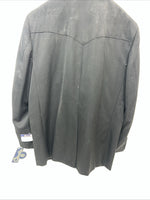 New Men’s Circle S Black Suit Jacket 48R #25832 Y-607