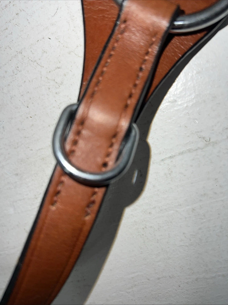 New Light Oil Brown Genuine Leather Breast Collar Y-26