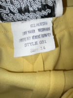 New Vintage Yellow Western Heritage Polyester Pants #G31 VV-24