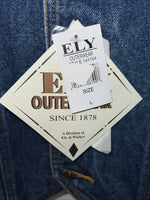 New ELY Outerwear Children’s Denim Button Up Tank Large #141104 3C-52