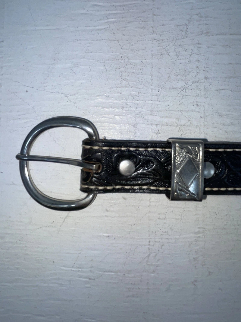 New Black Genuine Leather Western Express Tooled 18” Belt #XK101 NN-70