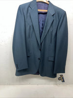 New Men’s Circle S Blue Suit Jacket 40L #25832 II-602