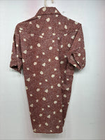 New Women’s Panhandle Slim Floral Long Sleeve Pearl snap Size 14.5 MM-1