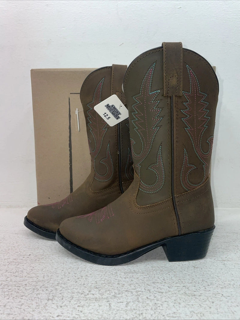 New Kids Brown Smoky Mountain Cowboy Boots. 3531 C 12.5 12 1/2. 23-24