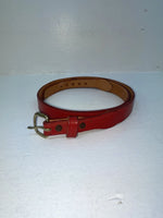 New Red Genuine Leather Wright 32” Belt #10492 Z-40