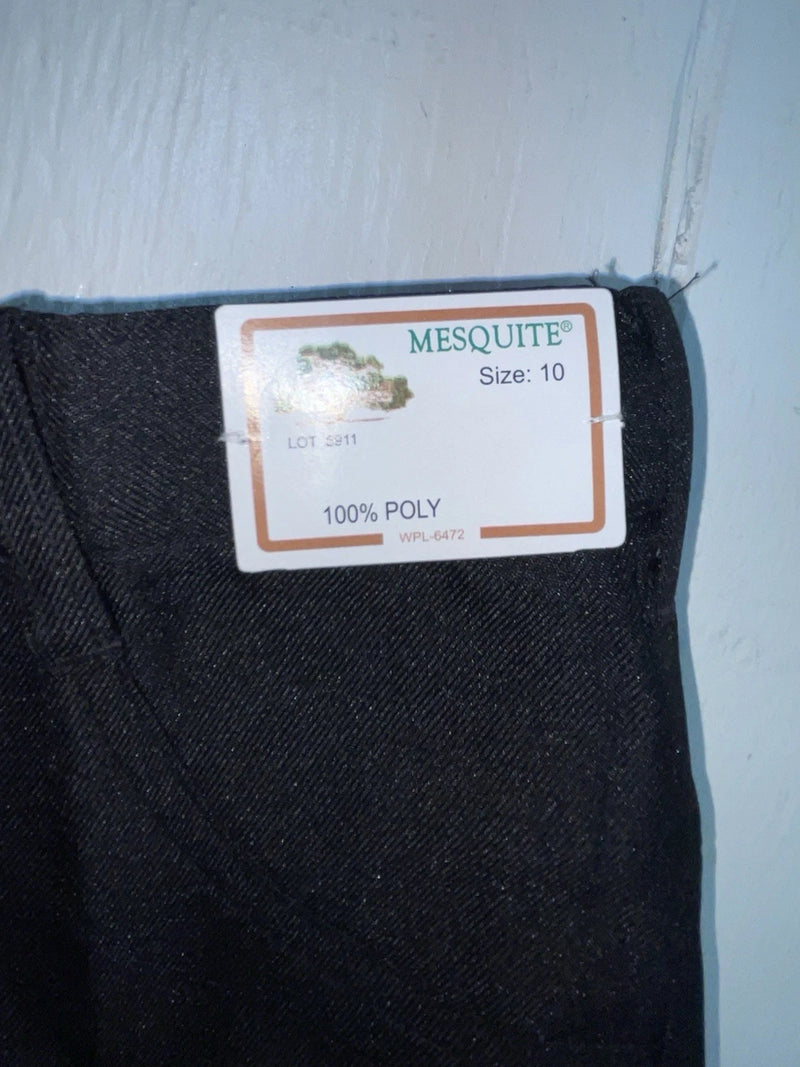  New Vintage Black Mesquite Polyester Pants #5911 3A-27