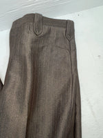 New Vintage Brown Circle S Polyester Pants #CS2391 VV-29