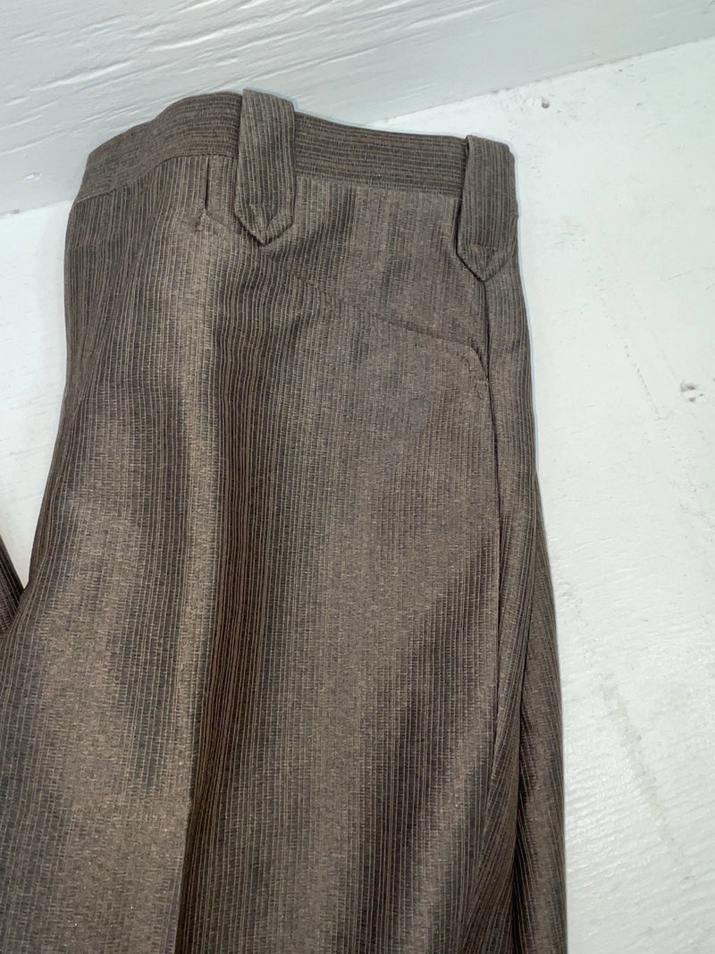 New Vintage Brown Circle S Polyester Pants #CS2391 VV-29