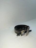 New Black Genuine Leather Nocona Silver Stud 32” Belt #N1311999 Z-133